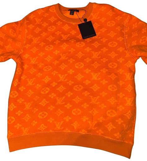 louis vuitton pullover neon orange|louis vuitton sweater.